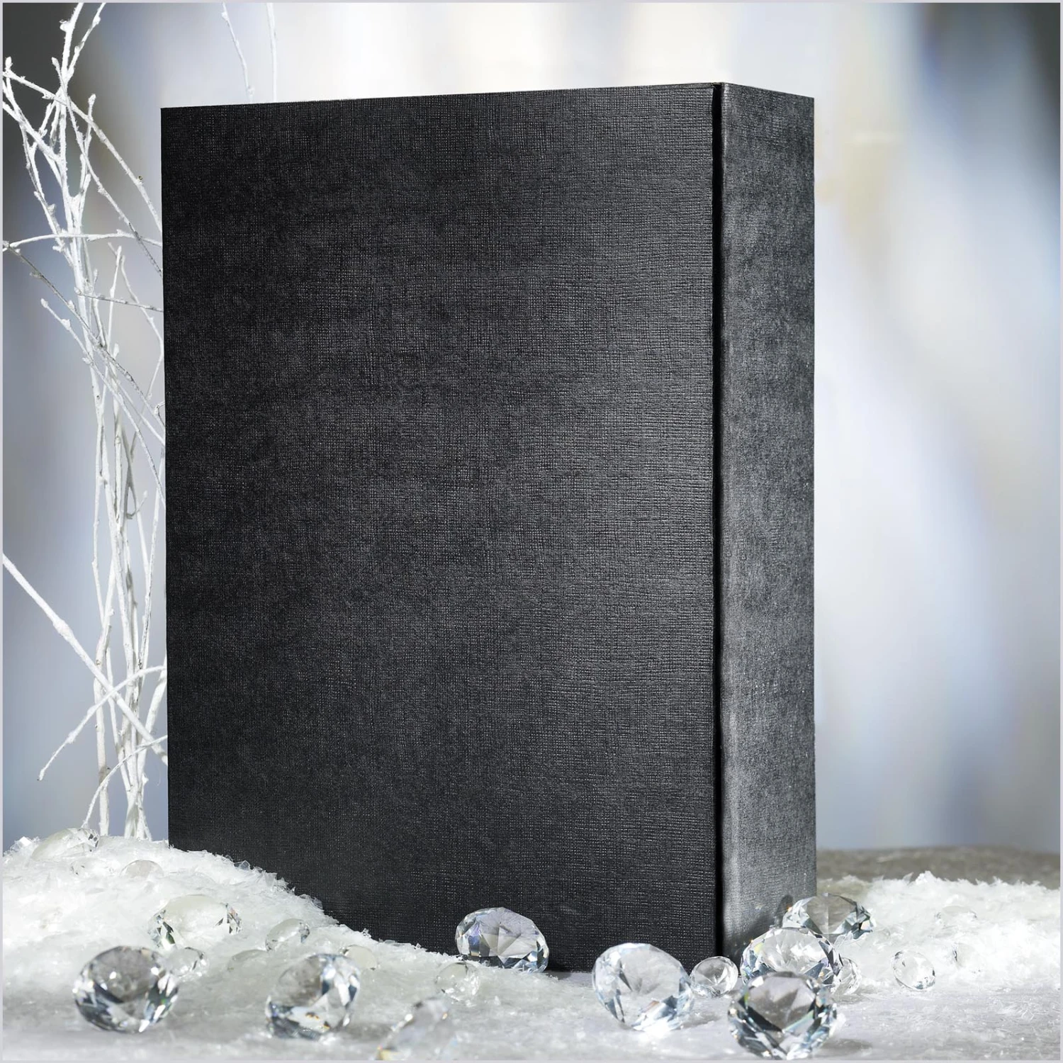 Seta Schwarz Strukturgeprägt 3er Präsentkarton 25 Stück – Bild 2