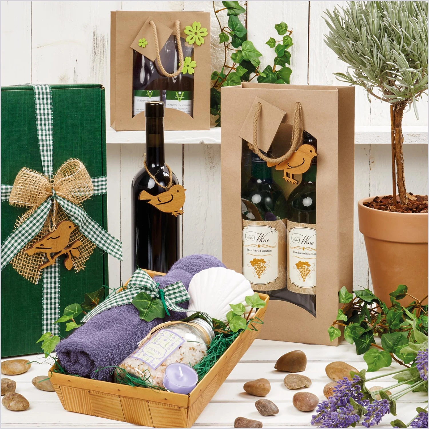 Seta Grün Strukturgeprägt 3er Präsentkarton 25 Stück – Bild 2