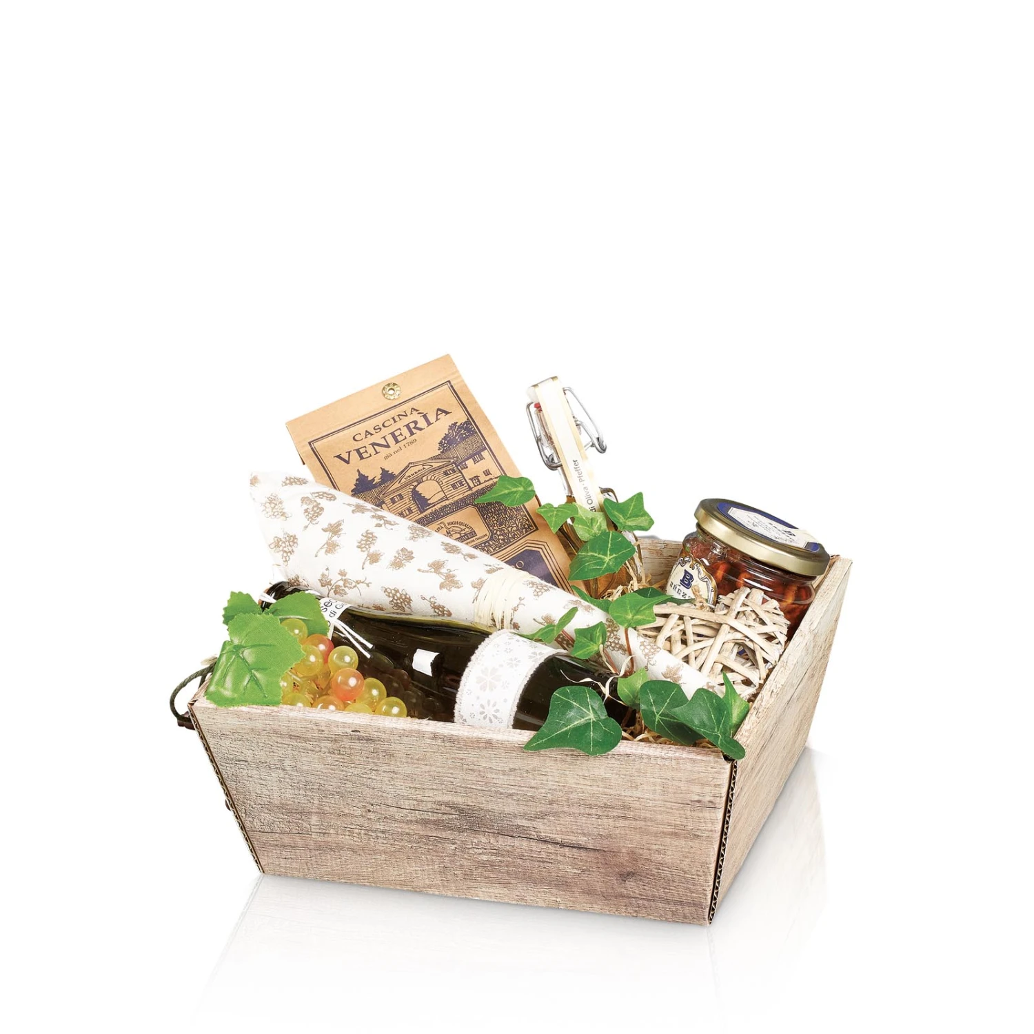 Präsentkörbe Leer Viereckig Wood Klein In Holzoptik VE 25 Stück – Bild 3