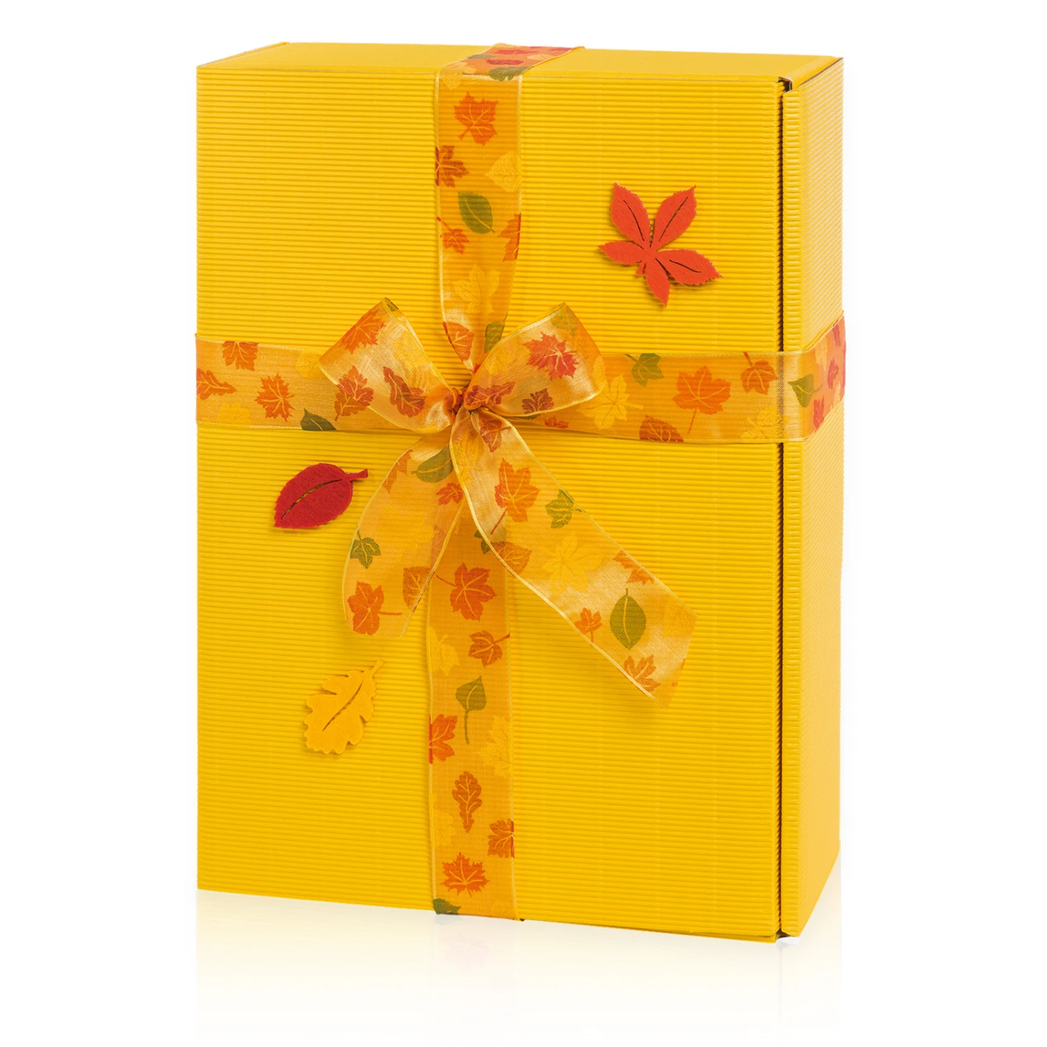 Weinverpackung Weinpräsentkartons Modern Welle Gelb 3 Flaschen 25 St. – Bild 5