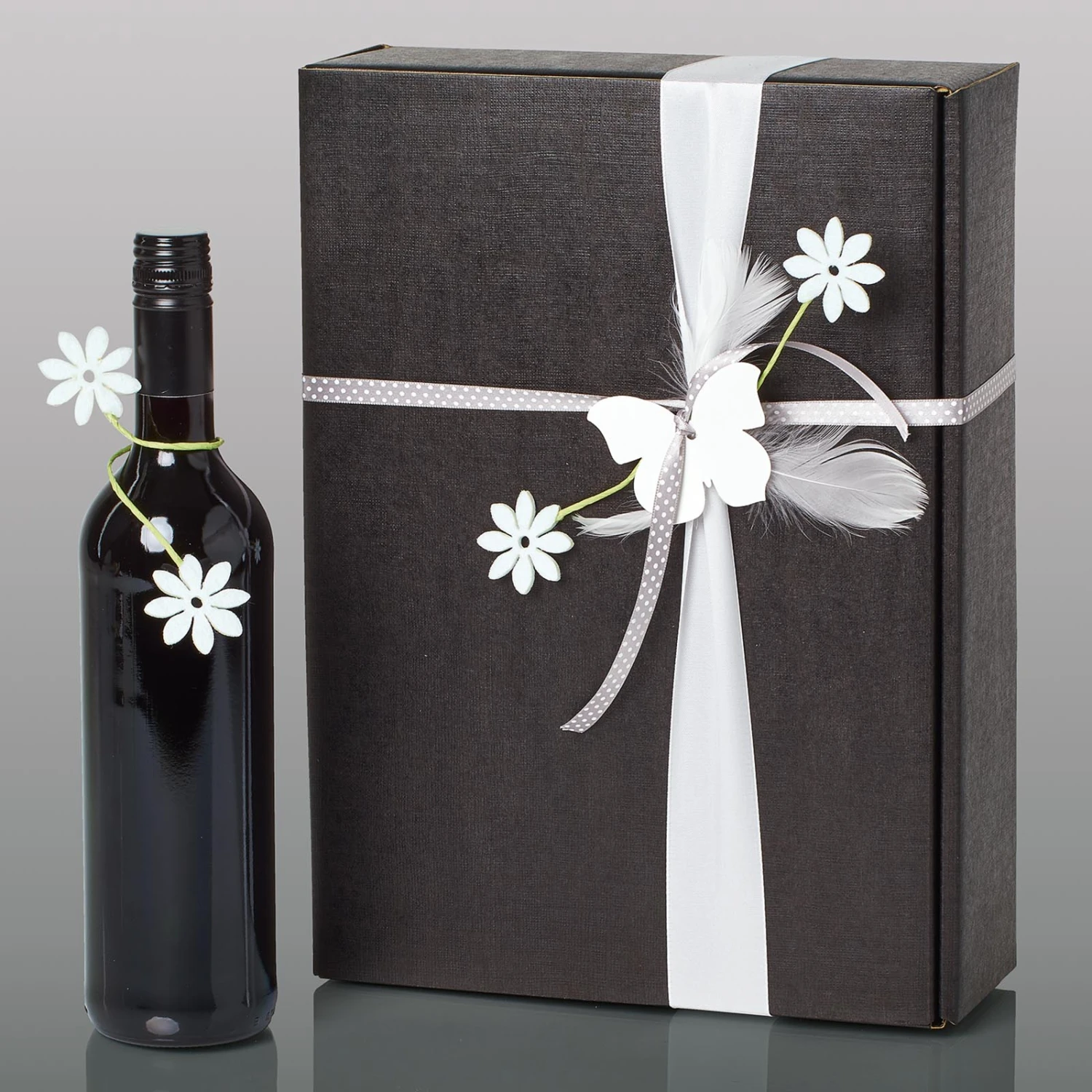 Seta Schwarz Strukturgeprägt 3er Präsentkarton 25 Stück – Bild 3