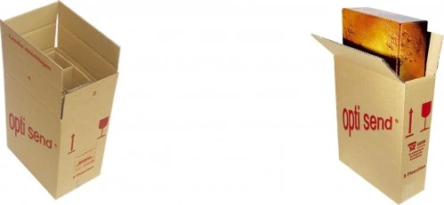Weinversandkarton Opti Umkarton F. 3 Fl. , 20 Stück – Bild 2