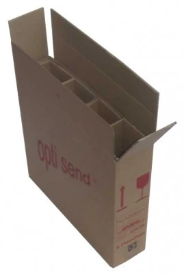 Weinversandkarton Opti Umkarton F. 4 Fl. ,10 Stück