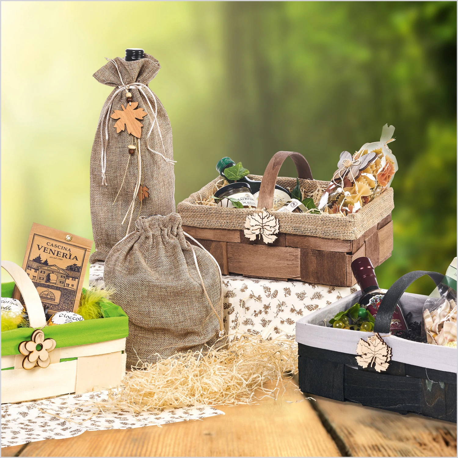 Jute-Geschenkbeutel Stoffbeutel Mit Zugband Natur 30x20 Cm VE 10 Stück – Bild 7