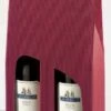 Tragekarton Weinverpackung Offene Welle Bordeaux 2 Flaschen 50 St.