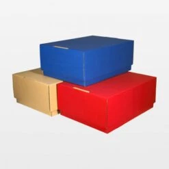 Stabiler Geschenkkarton Stülpbox DIN A4 Braun 310 X 220 X 120 Mm 25 St