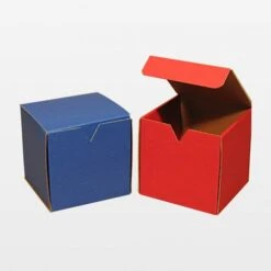 Geschenkverpackung Quadratische Klappdeckelbox Rot Für 1 Tasse 50 St.