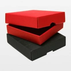 Geschenkschachteln 140 X 140 X 30 Mm Rot VE 25 Stück