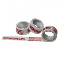 Warndruckklebeband Mit Aufdruck -Sicherheitsband- VE 6 Stück