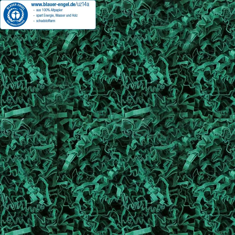 Farbiges Polstermaterial PresentFill Smaragd Grün 10 Kg