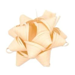 Fertigschleife Stelle Raphia Creme Selbstklebend 80 Stück