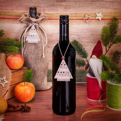 Flaschenanhänger Anhänger Tannenduft Grau/Blau Und Grau/Rot VE 30 St. – Bild 2