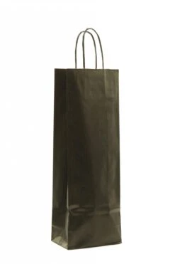 Weintaschen Flaschentüten Aus Kraftpapier Schwarz 1er VE 100 Stück