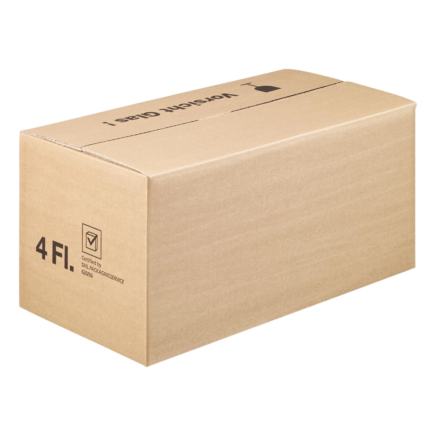 DU-LOG Versandkarton Für Geschenkverpackungen Wein 4er DHL PTZ 25 St.