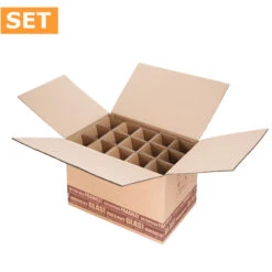 Flaschenversandkartons Flaschenverpackung Wein 15er DHL/PTZ 15 Stück