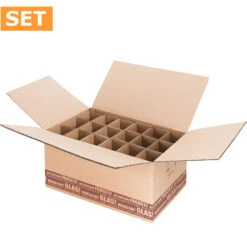 Flaschenversandkartons Flaschenverpackung Wein 18er DHL/PTZ 15 Stück