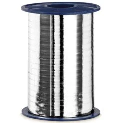 Geschenkband Ringelband Metallic-Silber 5 Mm X 400 M