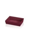 Geschenkkorb Leer Flach Mini Welle Bordeaux 25 Stück