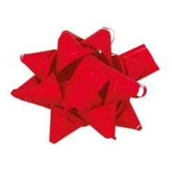 Fertigschleifen Stelle Raphia Rot Selbstklebend 80 Stück