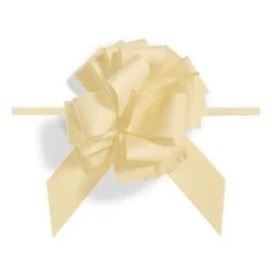 Geschenkschleife Ziehschleife Granfiocco Paper Creme VE 50 Stück