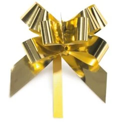 Geschenkschleife Ziehschleife Grangala Gold Metallic 100 Stück