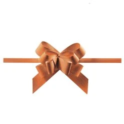 Geschenkschleife Ziehschleife Grangala Paper Kupfer Braun 100 Stück