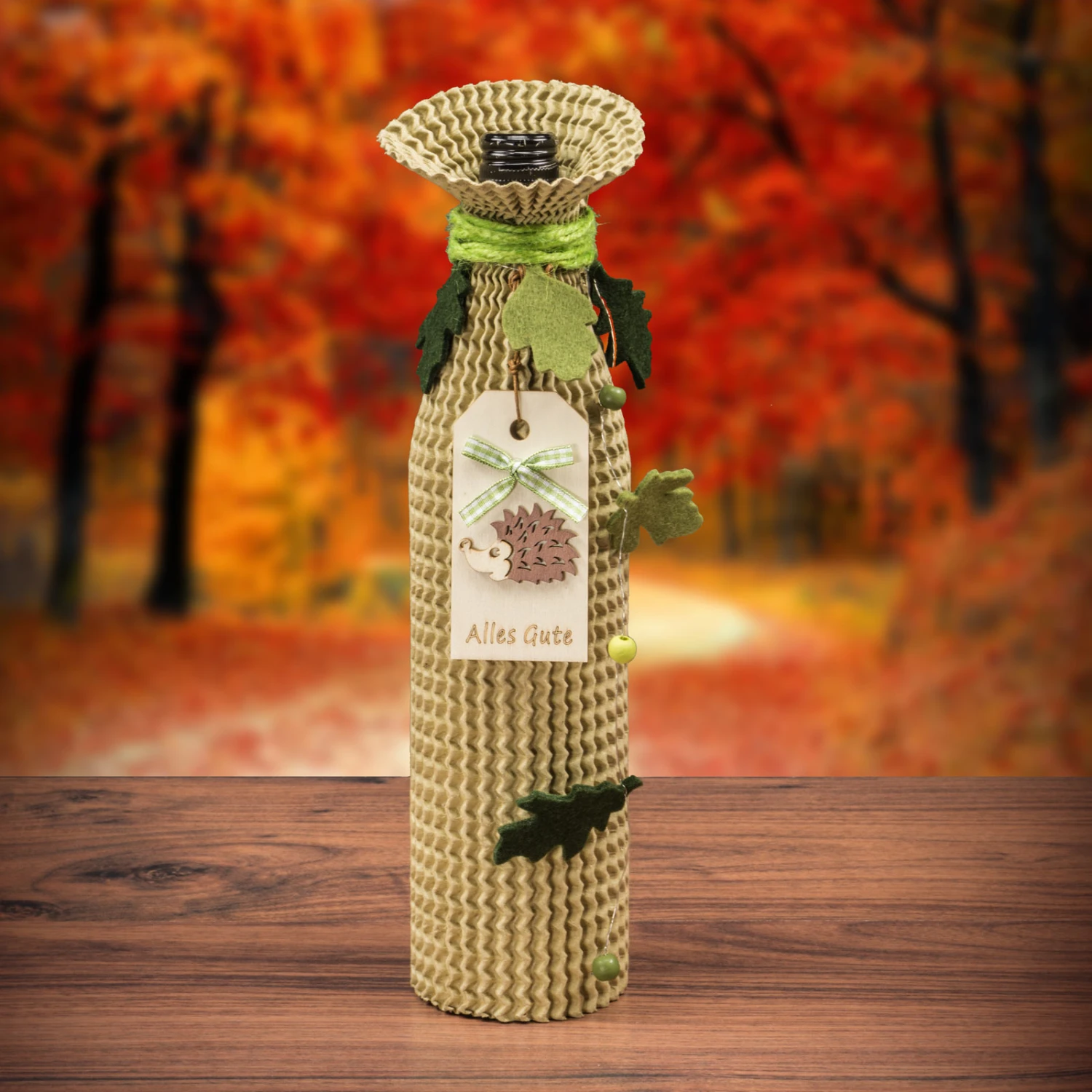 Flaschenhülle Wellpappe Packwellhülse Natur 1er 100 Stück Für Flaschen – Bild 3