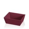 Präsentkorb Rechteckig Modern Welle Bordeaux Klein 25 Stück
