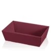 Präsentkorb Rechteckig Modern Welle Bordeaux Mittel 25 Stück