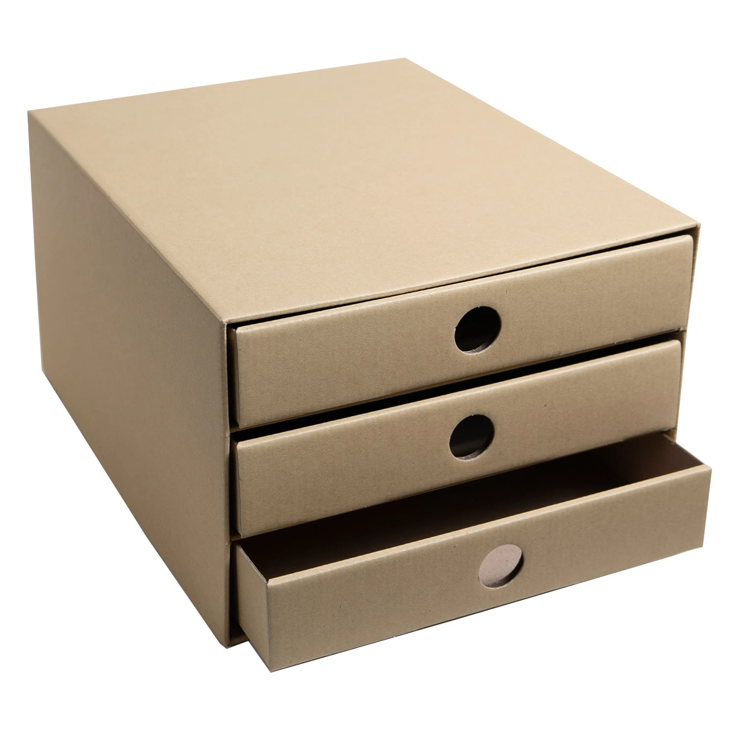 PresentFill Nachhaltige Schubladenboxen Karton Natur/Rubin Rot 2erPack – Bild 7