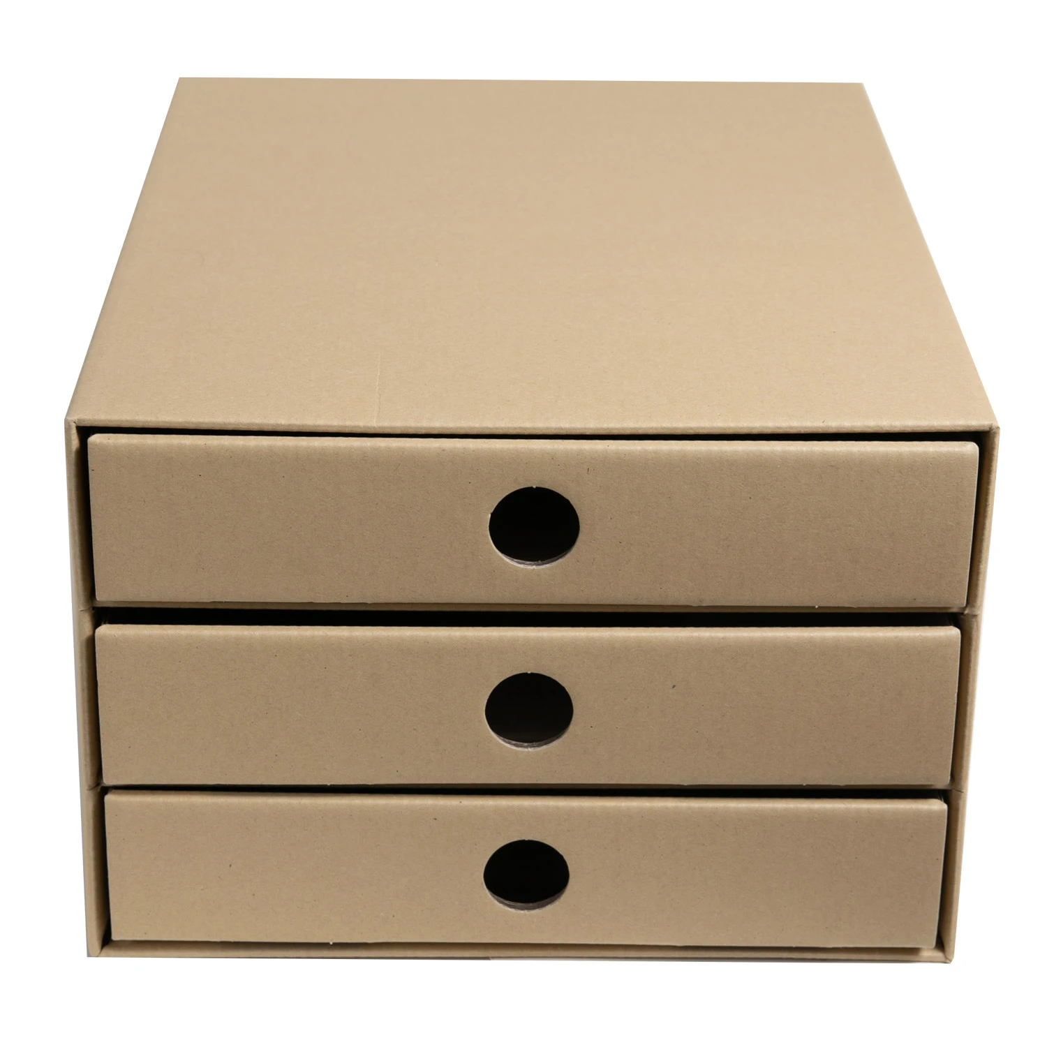 PresentFill Nachhaltige Schubladenboxen Karton Natur/Rubin Rot 2erPack – Bild 6