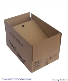 Vario Weinversandkarton F. 3 Flasche, 20 Stück, 418 X 278 X 115 Mm