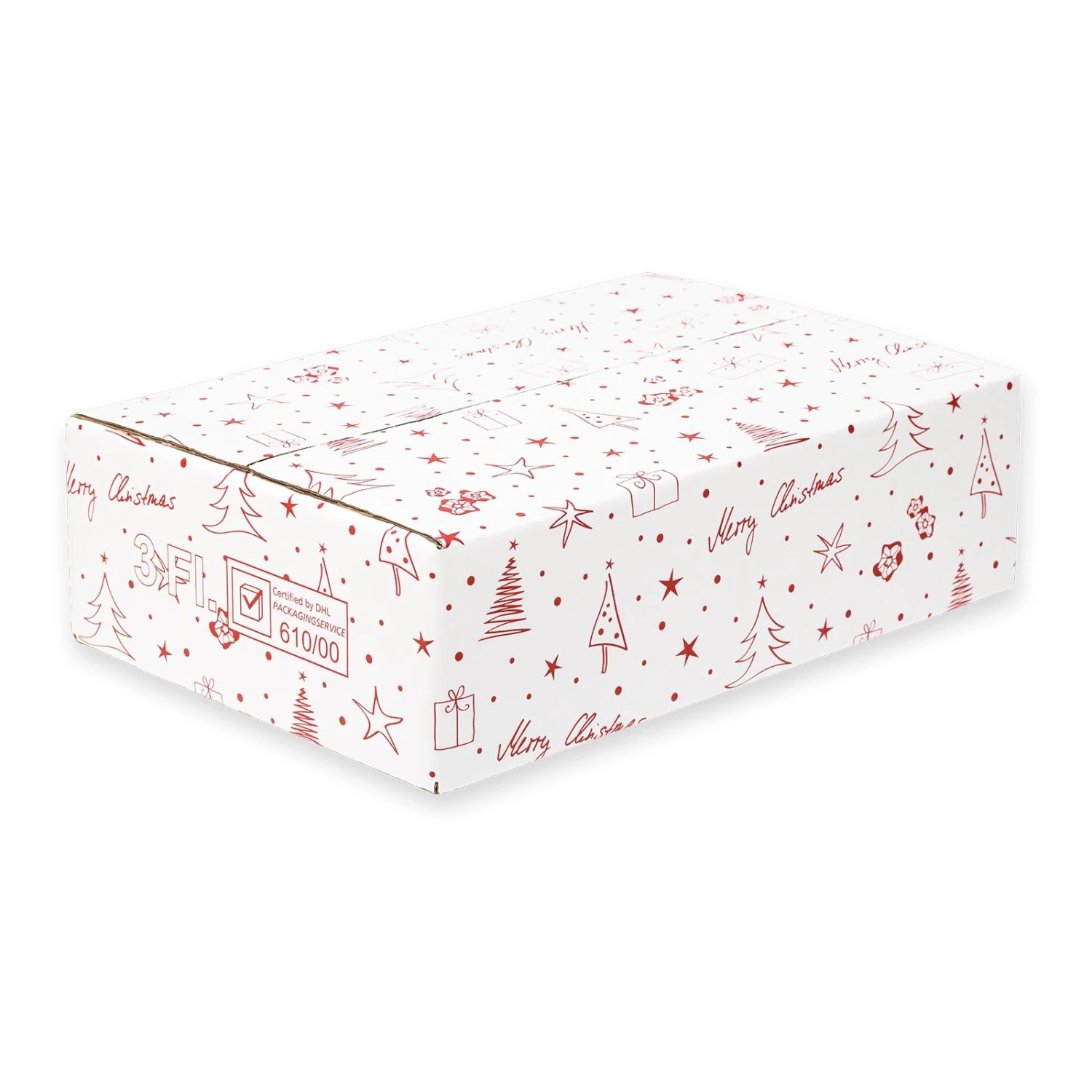 Weihnachtskartons Versandkartons Weihnachten 3er DHL/PTZ 25 Stück
