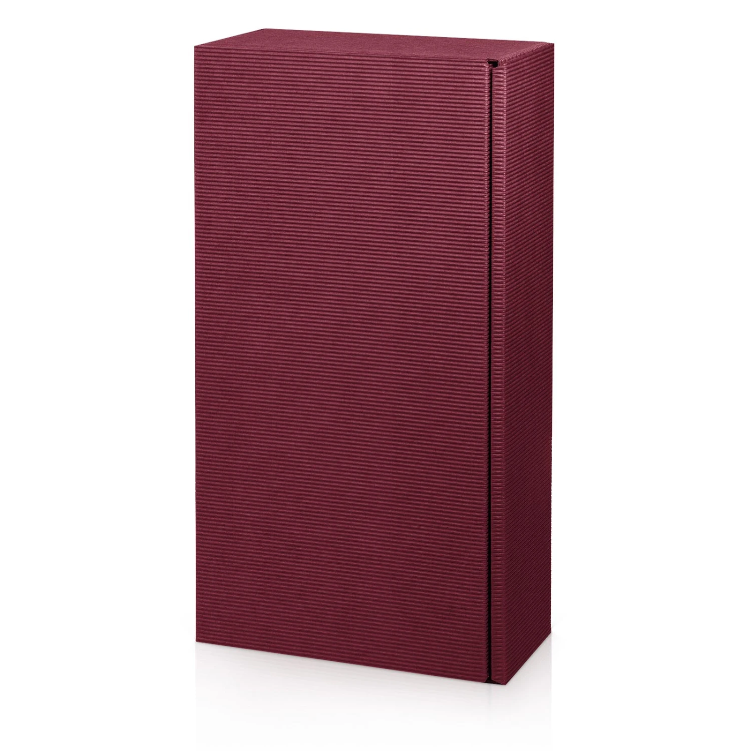 Weinverpackung Präsentkarton Modern Welle Bordeaux F. 2 Flaschen 25 St