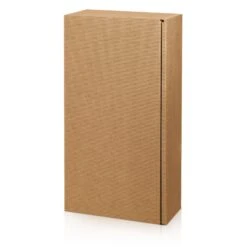 Weinverpackung Präsentkarton Modern Natur Für 2 Flaschen VE 25 Stück