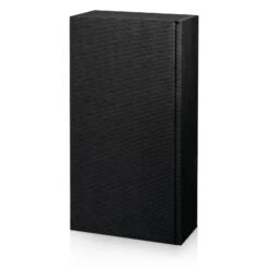 Weinverpackung Präsentkarton Modern Welle Schwarz 2 Flaschen 25 Sütck