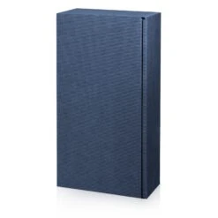 Weinverpackung Präsentkartons Modern Welle Blau Für 2 Flaschen 25 St.