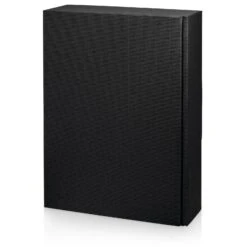 Weinverpackung Weinpräsentkarton Modern Welle Schwarz 3er VE 25 Stück