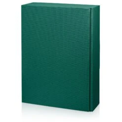 Weinverpackung Weinpräsentkartons Modern Welle Grün 3 Flaschen 25 Stck