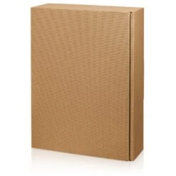Weinverpackung Weinpräsentkarton Modern Welle Natur 3er VE 25 Stück