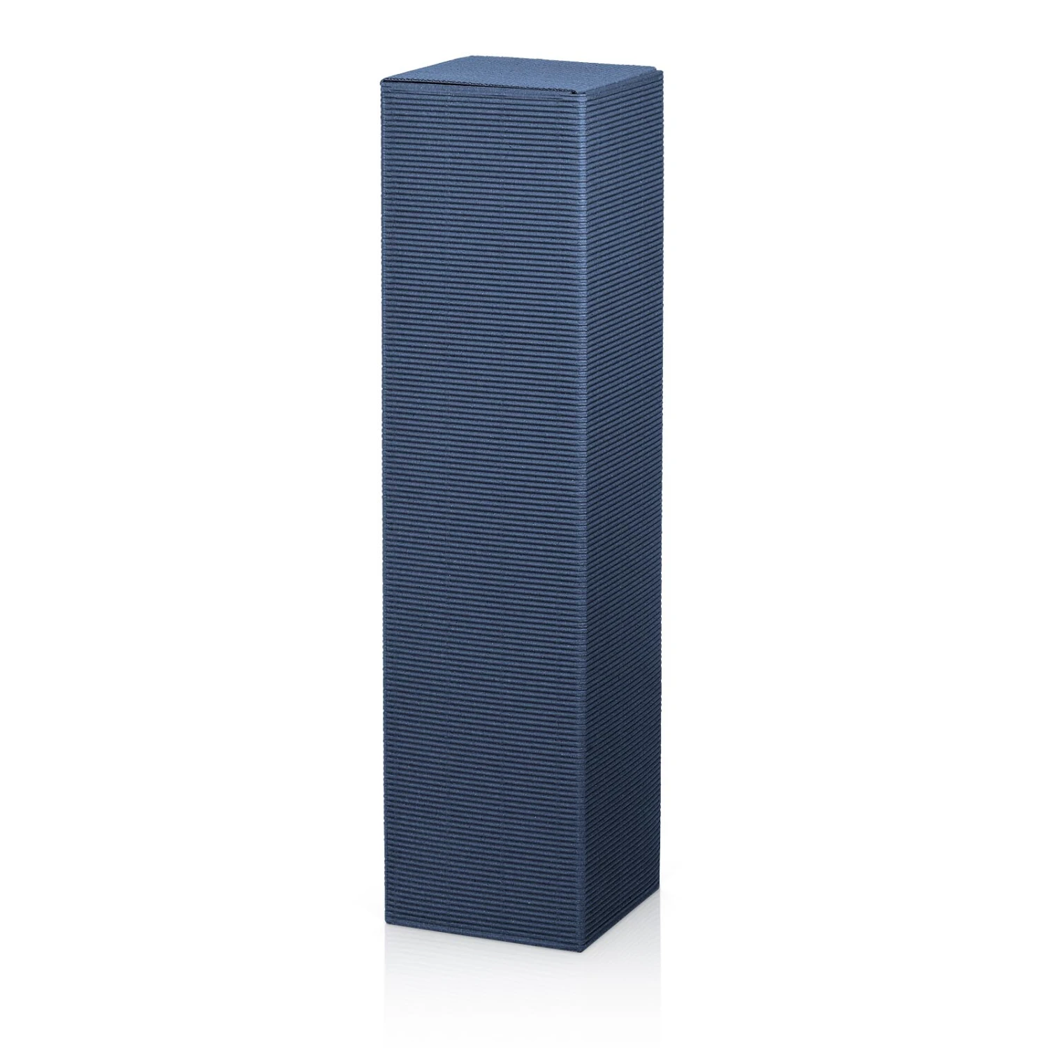 Faltschachtel Flaschenverpackung Modern Welle Blau 1er FS VE 50 Stück