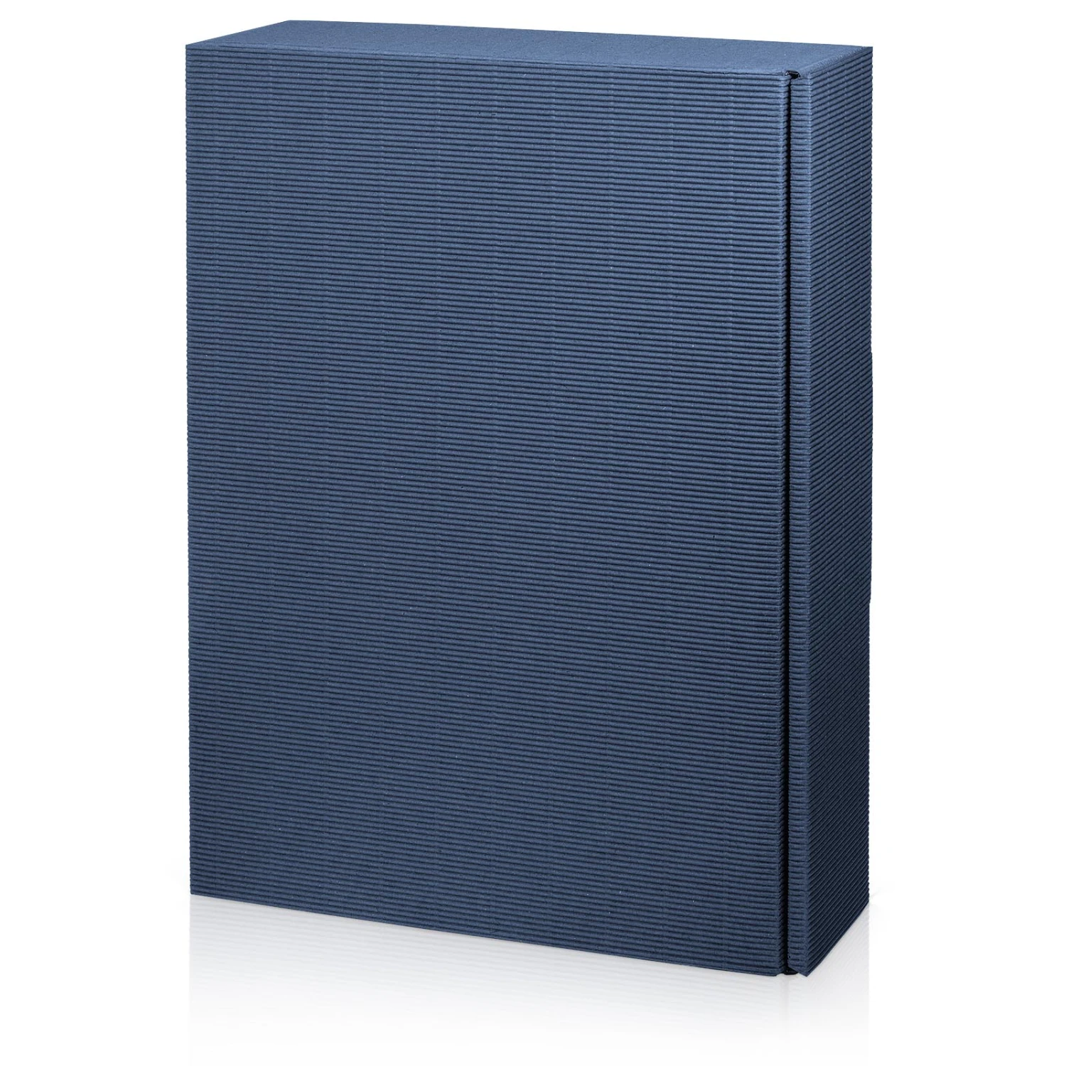 Weinverpackung Weinpräsentkarton Modern Welle Blau Für 3 Fl. 25 Stck