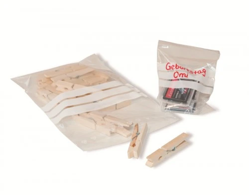 Druckverschlussbeutel Mit Beschriftungsfeld 120 X 170mm 50µ VE 1000 St