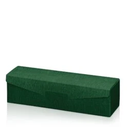 Weinverpackungen Präsentkarton Seta Grün Für 1 Flasche VE 50 Stück