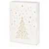 Geschenkkarton Flaschenverpackung Seta Bianco Sternenbaum 3er 25 St.