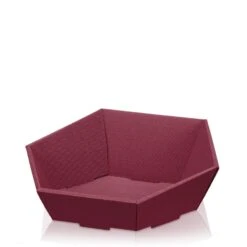 Präsentkorb Sechseckig Modern Bordeaux Mittel VE 25 Stück