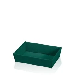 Präsentkorb Leer Viereckig Modern Grün Flach Mini VE 25 Stück