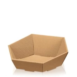 Präsentkorb Sechseckig Modern Natur Mittel VE 25 Stück