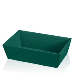 Präsentkorb Leer Viereckig Modern Grün 330 X 190 X 110 Mm VE 25 Stück