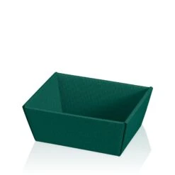 Kleiner Geschenkkorb Leer Viereckig Modern Grün VE 25 Stück
